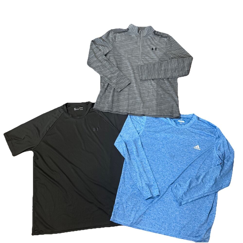 Under Armour Performance Shirt Lot of 3 Mens XL Gym Active Pullover Lightweight